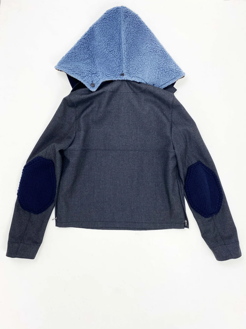 Prada F/W 2016 sailor top with detachable hood and collar — JAMES